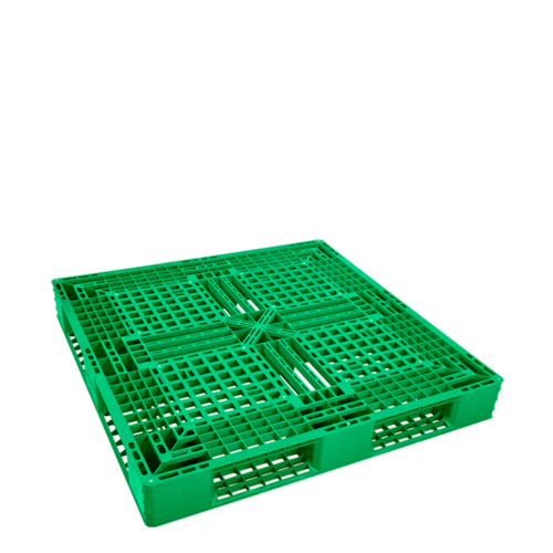 PALLET PLASTIK GREEN LEAF 2665 UKURAN 120x120x15 CM | PALET PLASTIK STANDAR INDUSTRI 
