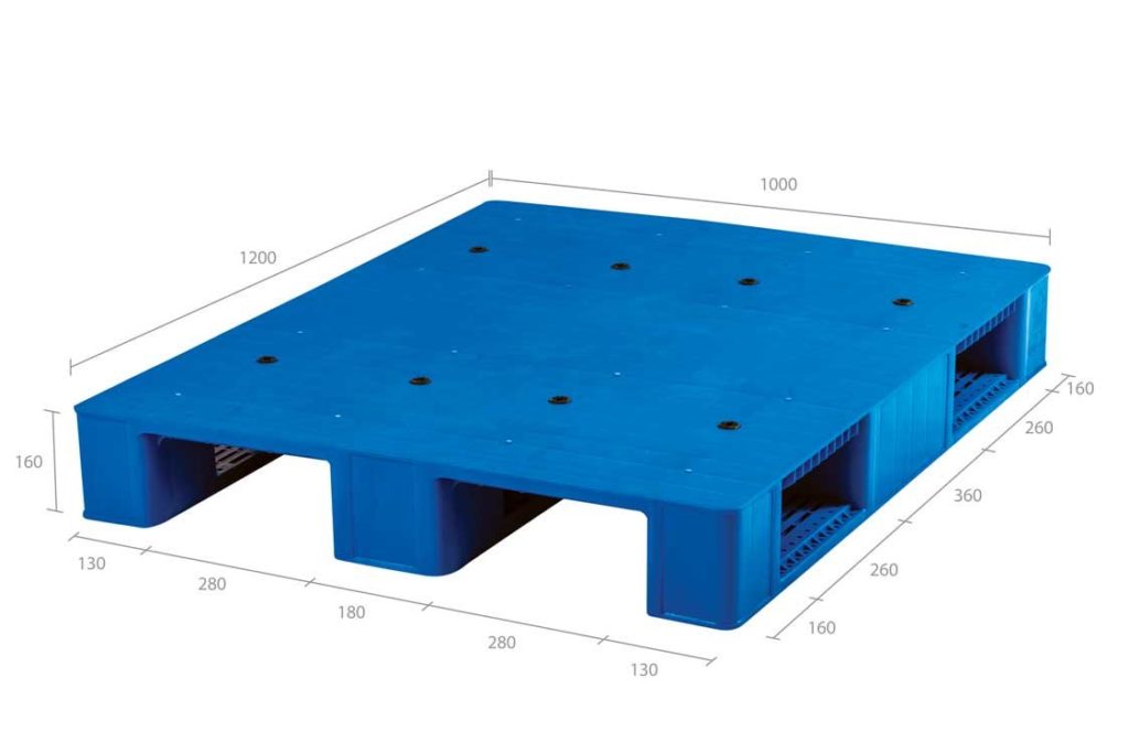 PALLET PLASTIK BARU RABBIT NPR-1210 N UKURAN 120x100x16 CM | PALLET PLASTIK INDUSTRI