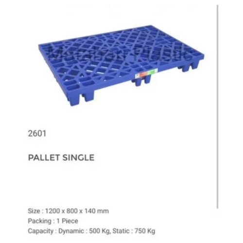 JUAL PALLET PLASTIK BARU GREEN LEAF 2601 UKURAN 120x80x14 CM