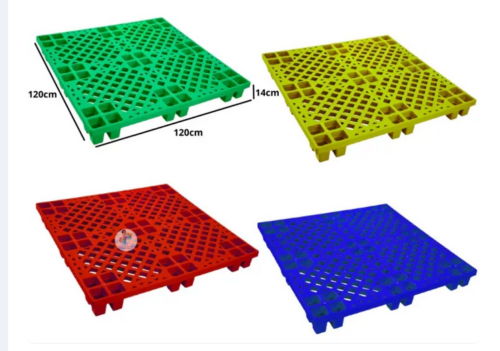 JUAL PALLET PLASTIK BARU GREEN LEAF 2605 UKURAN 120x120x14 CM: Pilihan Terbaik Pallet Plastik Heavy Duty untuk Industri & Gudang Modern