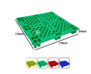 JUAL PALLET PLASTIK BARU GREEN LEAF 2604 UKURAN 110x110x14 CM: Solusi Pallet Plastik Heavy Duty untuk Industri Modern