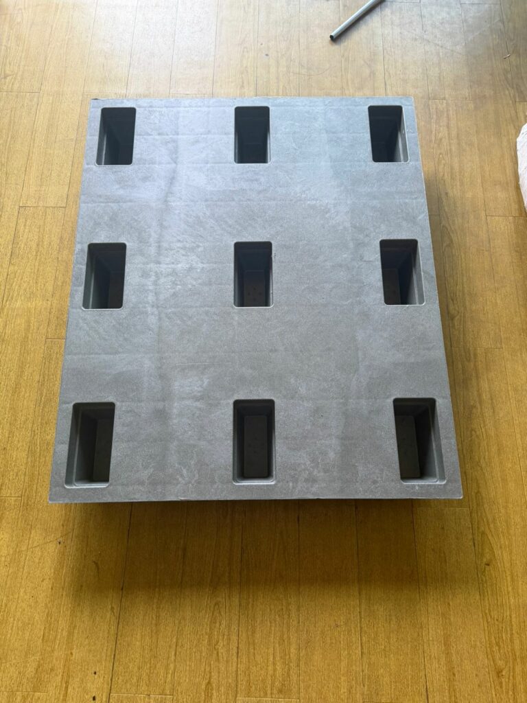 PALLET PLASTIK MURAH DAUR ULANG 100x120x15 CM - RAIB RECYCLED PLASTIC PALLET TIPE SP16 | PALLETPLASTIKINDUSTRI.COM