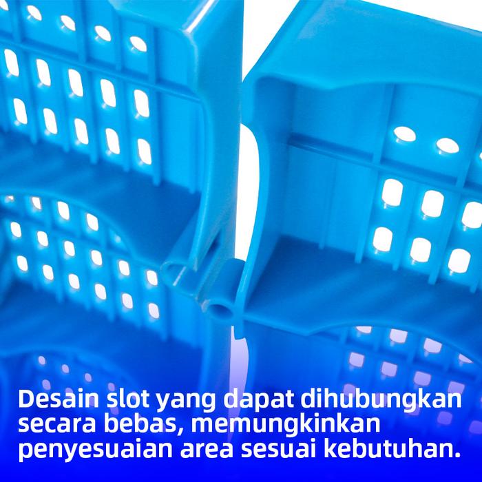 PALET FLOORING PLASTIK 100x60x5 CM LINHUI 1006 | ALAS GUDANG ANTI LEMBAB MULTIFUNGSI | PALLETPLASTIKINDUSTRI.COM
