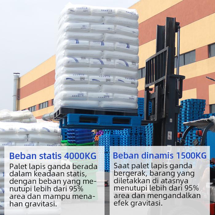 PALLET PLASTIK BARU WARNA BIRU LINHUI 1111 RACKABLE 110x110x15 CM | PALLETPLASTIKINDUSTRI.COM
