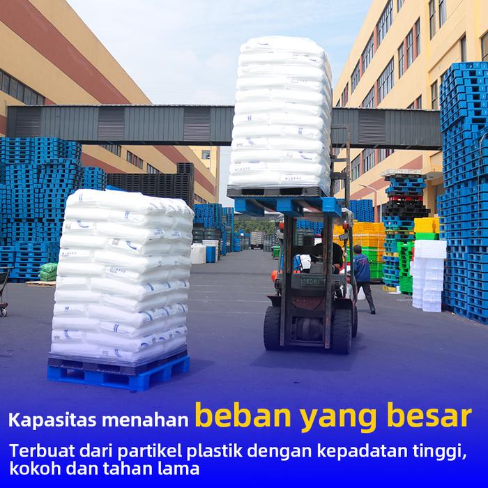 PALLET PLASTIK BARU WARNA BIRU LINHUI 1111 RACKABLE 110x110x15 CM | PALLETPLASTIKINDUSTRI.COM