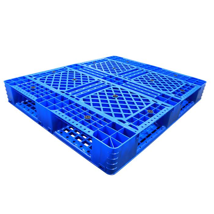 PALLET PLASTIK BARU WARNA BIRU LINHUI 1210 STACKABLE 120x100x15 CM | PALLETPLASTIKINDUSTRI.COM